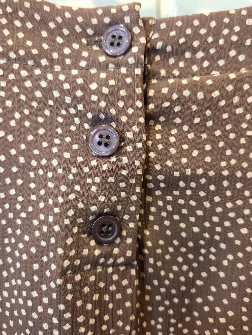 NWT Alfred Dunner Brown Polka Dot Short Sleeve Blouse - Size 18 - Picture 7 of 11